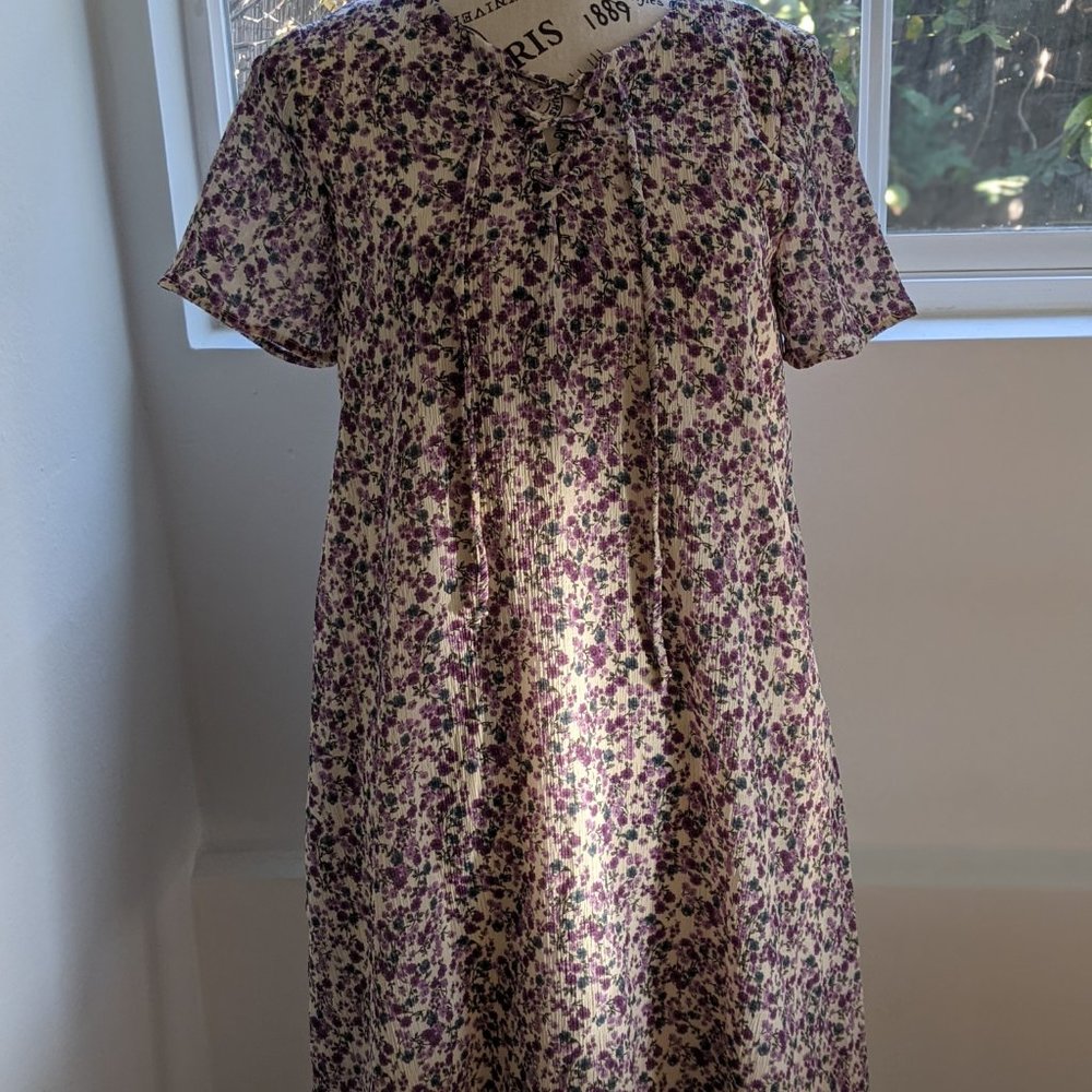 PinkBlush Maternity Lace Up Floral Short Dress SM